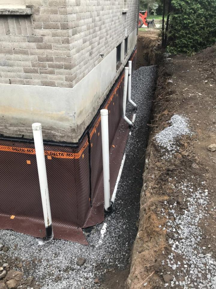 Installation de drain français Montréal
